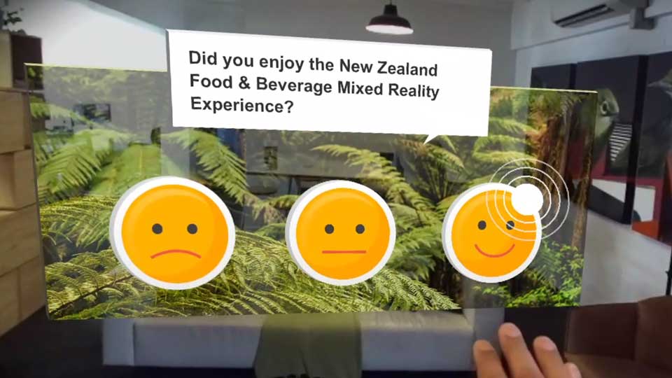 NZTE Gulfood Mixed reality