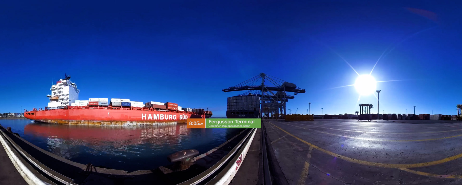 Ports of Auckland 360 VR tour